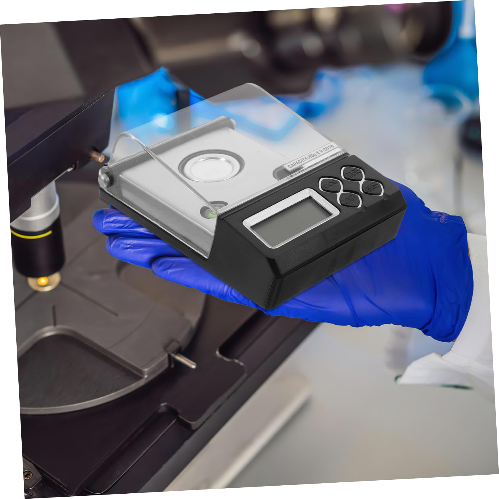 Abaodam Báscula Digital Portátil Alta Sensibilidad Para Mediciones Científicas