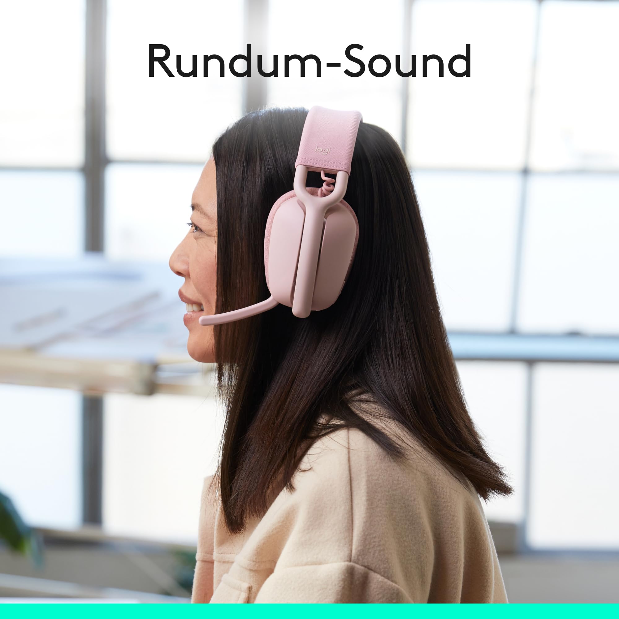 Logitech Zone Vibe 100 Leichte, kabellose Over-Ear-Kopfhörer