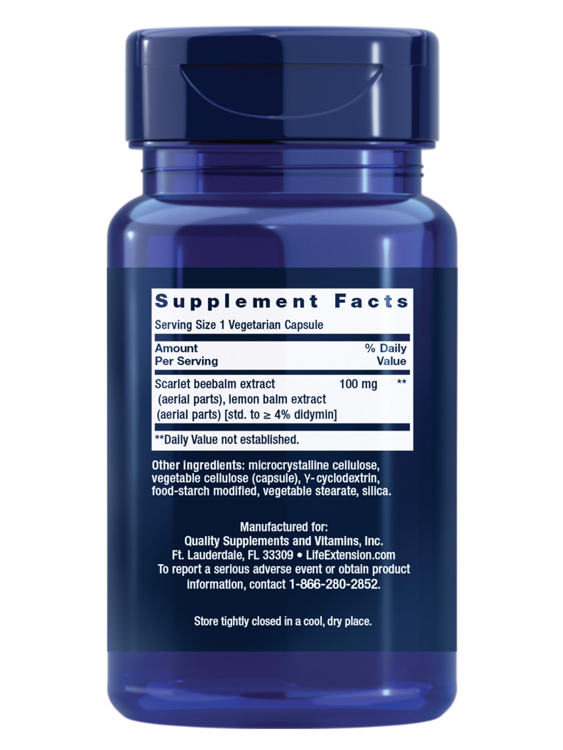 Life Extension Biological Aging Defense, Scarlet Beebalm, 30 Capsules — Amazon image 2