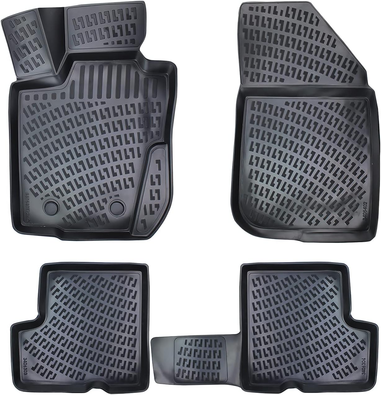 Floor Mats Liner fits Dacia Renault Duster 20182022 4x2 Full Coverage all Weather