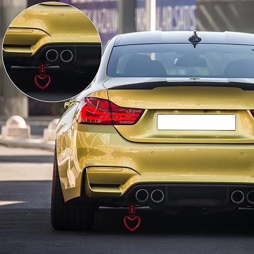 Miniatura 6 de Tsurikawa - 2 piezas de anillos. Correa de mano en forma de corazón. Anillo de advertencia del parachoques trasero. Lazos de advertencia