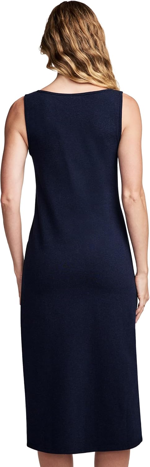 Jockey Women's Activewear Cotton Stretch Tank Dress with Built-in Bra