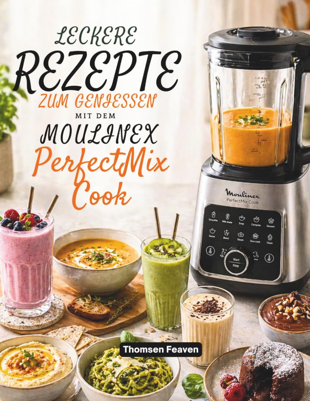 Leckere Rezepte Zum Geniessen Mit Dem Moulinex PerfectMix Cook: Cremige Drinks und feine Kreationen (German Edition)