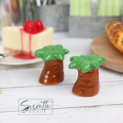 Vista 3 de Servette Home Salero y pimentero - Palmera Palm Tree