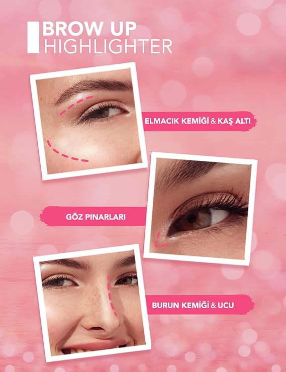 Flormar Asansörlü Aydınlatıcı Kaş Kalemi Gümüş -brow Up Highlighter Pencil-001 Diamond-8682536072434