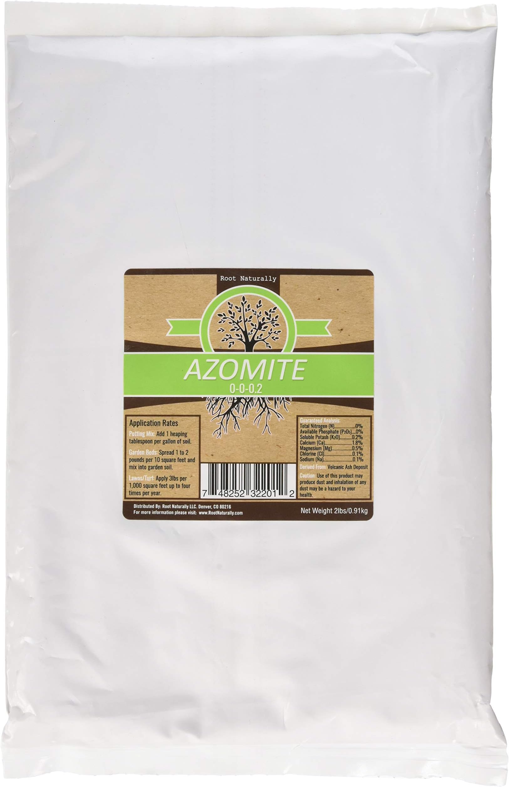 Root Naturally Azomite Rock Dust - 2 Pounds