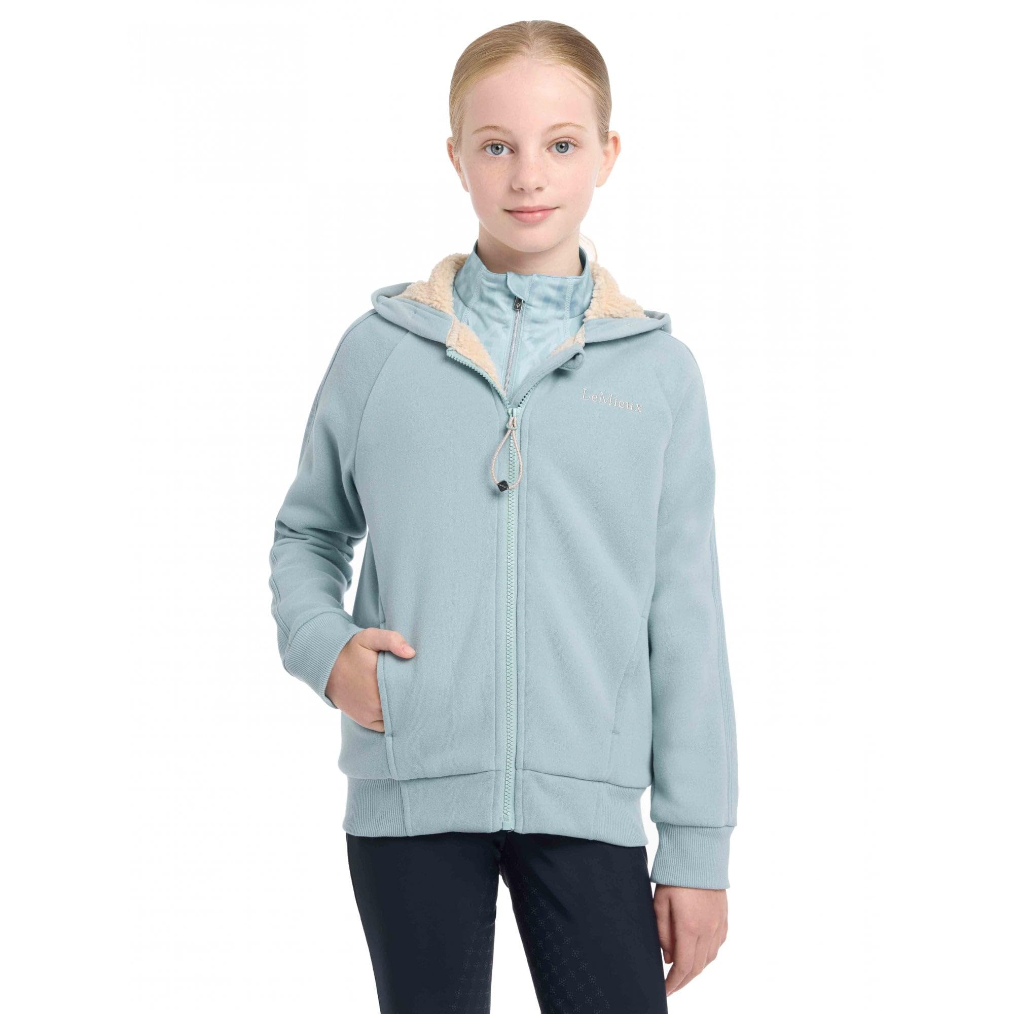 LeMieux Young Rider Hollie Lined Childrens Hoodie - Glacier 11-12 Years