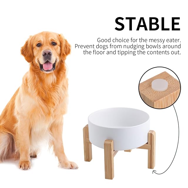 Foto 4 de 4 de Addggo Soporte para cuenco de perro para razas medianas y grandes