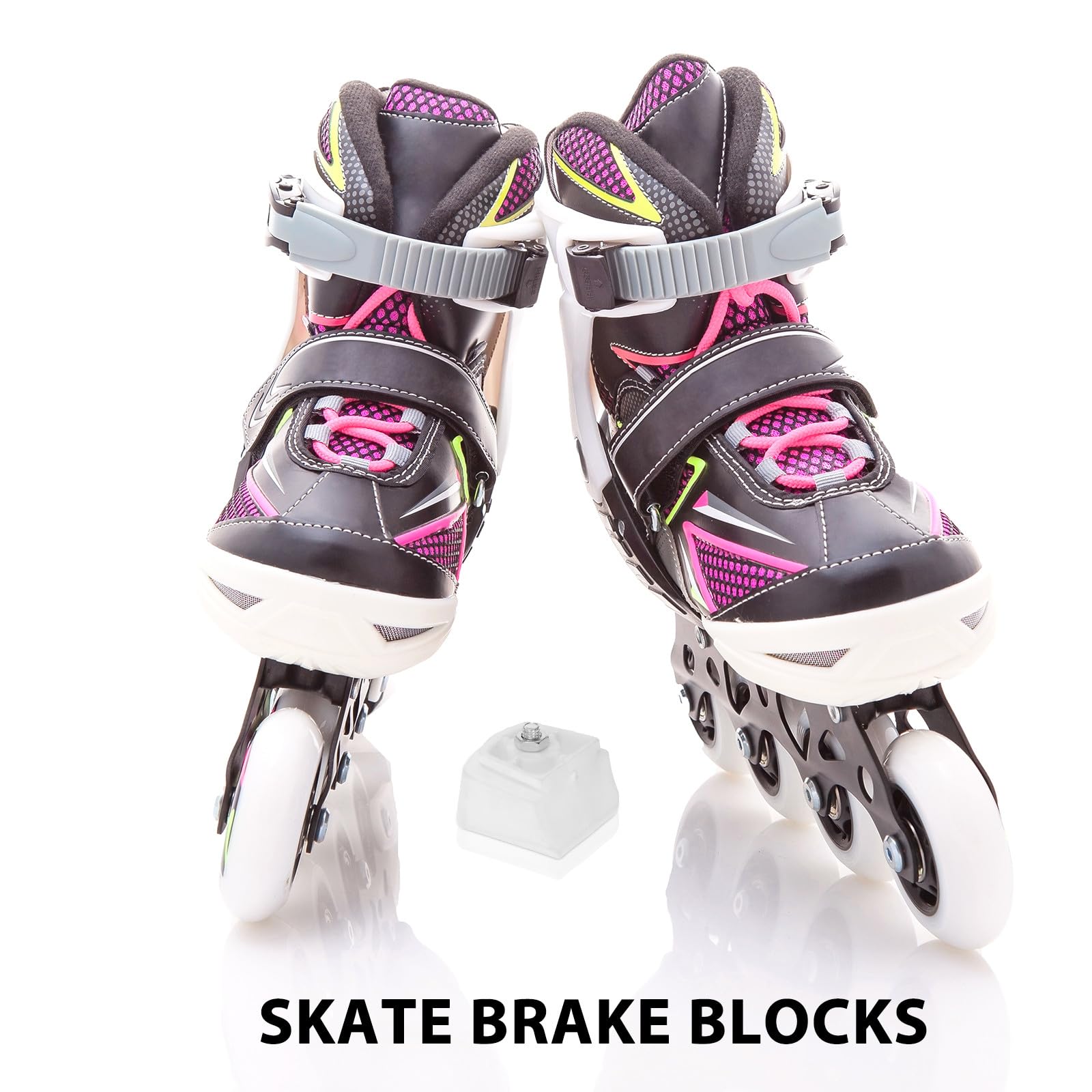 2 Stück Fersenstopper für Rollschuhe – Bremsbeläge für Inlineskates – Gummibremsen für Rollschuhe, Ersatzteil für den Außenbereich, Rot