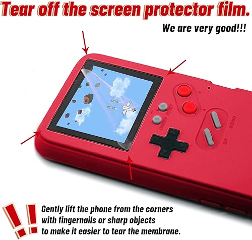 Miniatura 5 de DIKKAR - Funda de consola de juegos para iPhone, funda protectora retro autoalimentada con 36 juegos pequeños, pantalla a todo color, funda de