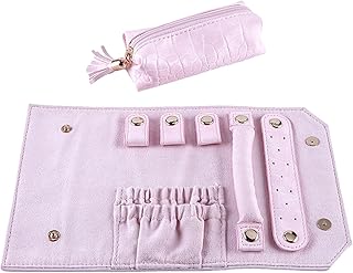 ジュエリー収納ロールバッグ - ジュエリーポーチ、トラベルバッグ、コンパクトロール、複数のコンパートメント、安全な開閉 デザイン | ジュエリー収納ロールバッグジュエリーの保管 リング ネックレス ホーム トラベル シーン