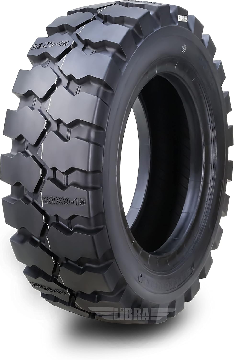 SUPERGUIDER HD 28x9-15 Forklift Tire 14PLY (1 Tire + Tube + Flap) w/Tube Flap 8.15-15 -12030