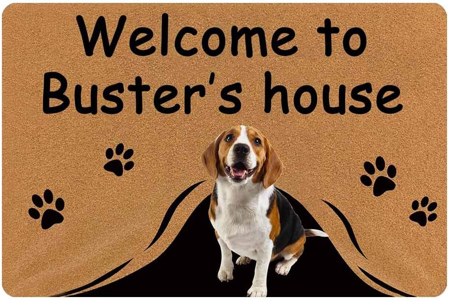Personalized Pet Photo on Doormat 24" X 16" Indoor Outdoor Custom Dog Face Home Decor Family Door Mat Area Rug Decor Customize Camping Mat