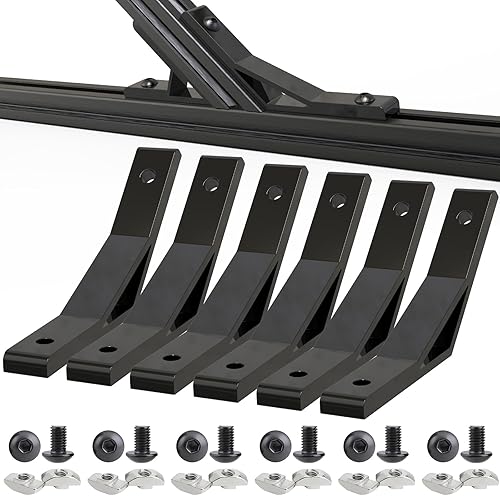 Miniatura 10 de Junta de conexión de soporte de ángulo de esquina de 45 grados/135 grados 2020 para perfil de extrusión de aluminio serie 2020, 4 piezas (135 grados)