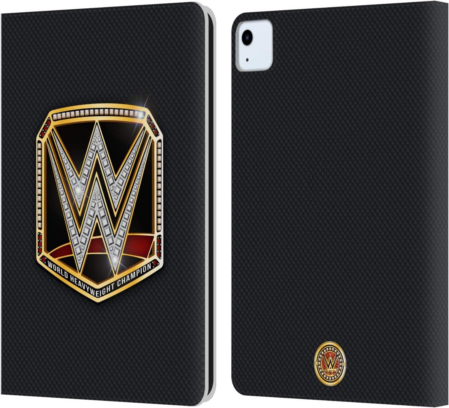 Head Case Designs Officially Licensed WWE World Heavyweight Champion Title Belts Leather Wallet Case Compatible with Apple iPad Air 11 2020/2022/2024/2025