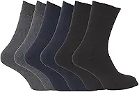 Kit 6 Pares Meia Social Masculino, Cano Médio, Confortavél, Respiravel