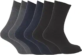 Kit 6 Pares Meia Social Masculino, Cano Médio, Confortavél, Respiravel