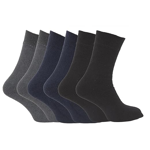 Kit 6 Pares Meia Social Masculino, Cano Médio, Confortavél, Respiravel