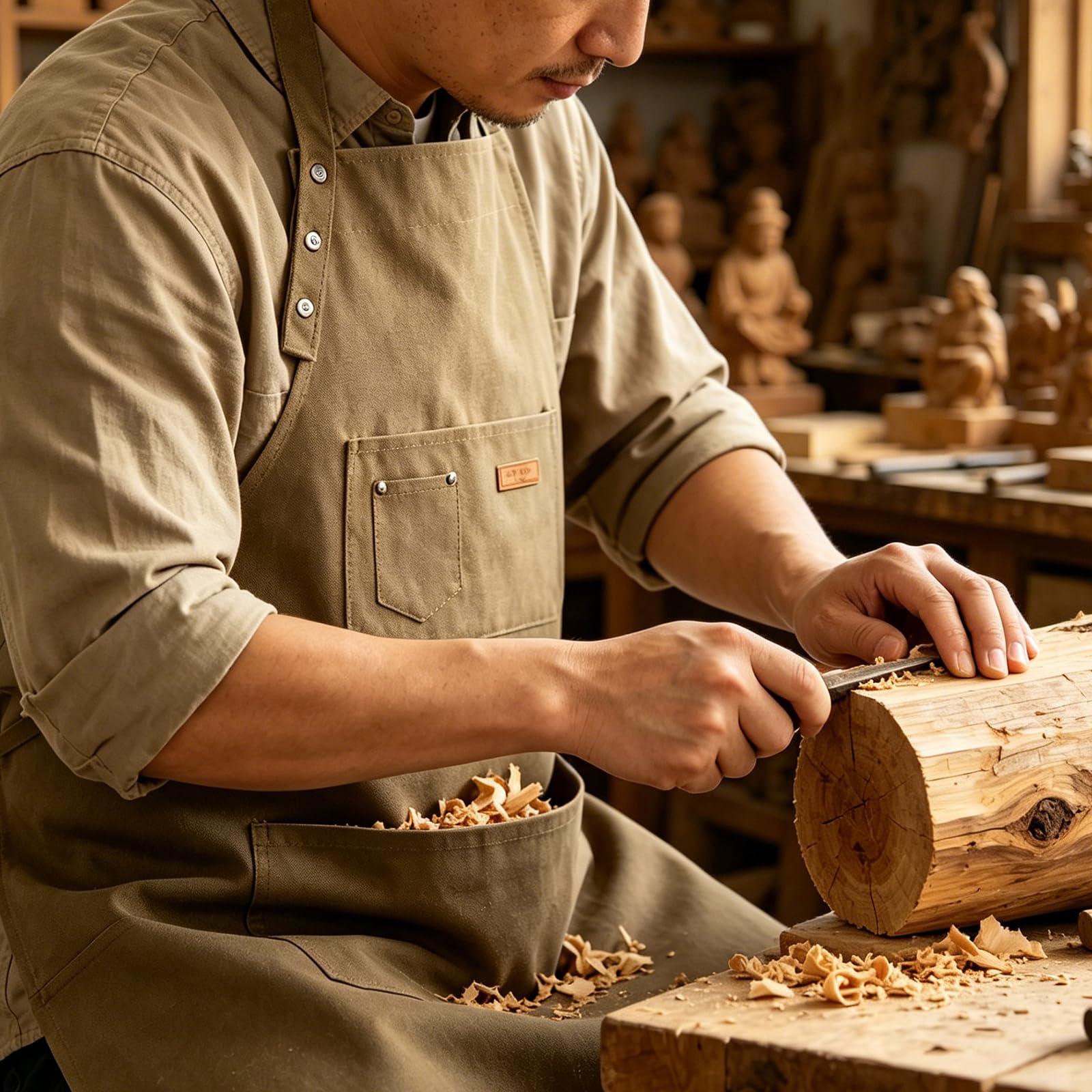Tablier de menuisier, tablier de ramassage de copeaux de bois, bretelles réglables pour menuisiers, pour homme, grande capacité de rangement, en toile