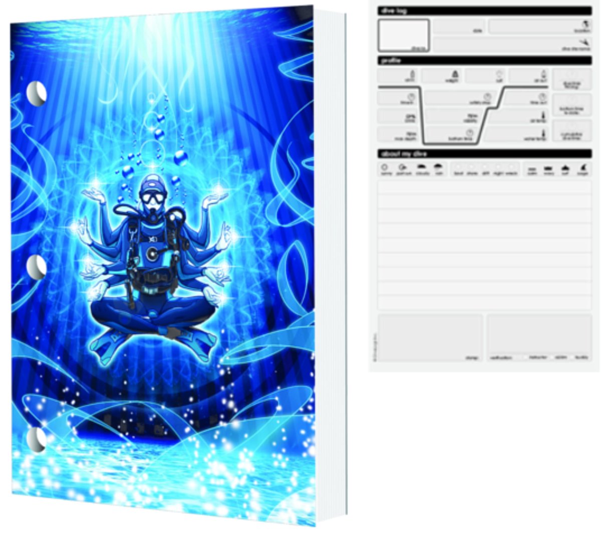 Innovative Scuba Dive Logz Buddha Diver Logbook