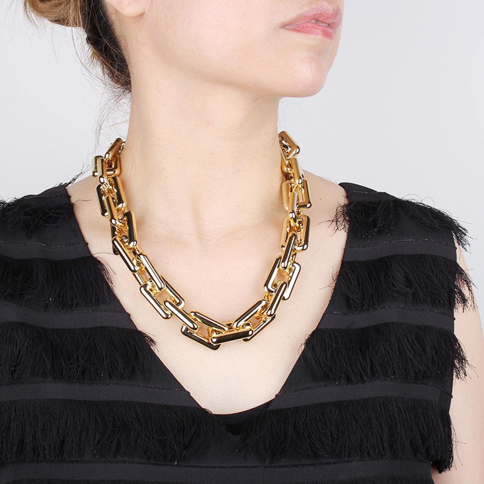 Bysonglezai Necklace Women Pendant Gift Chain Hip Hop Chain Necklaces For Women Vintage Necklace Punk Style Accessories Girl Gift