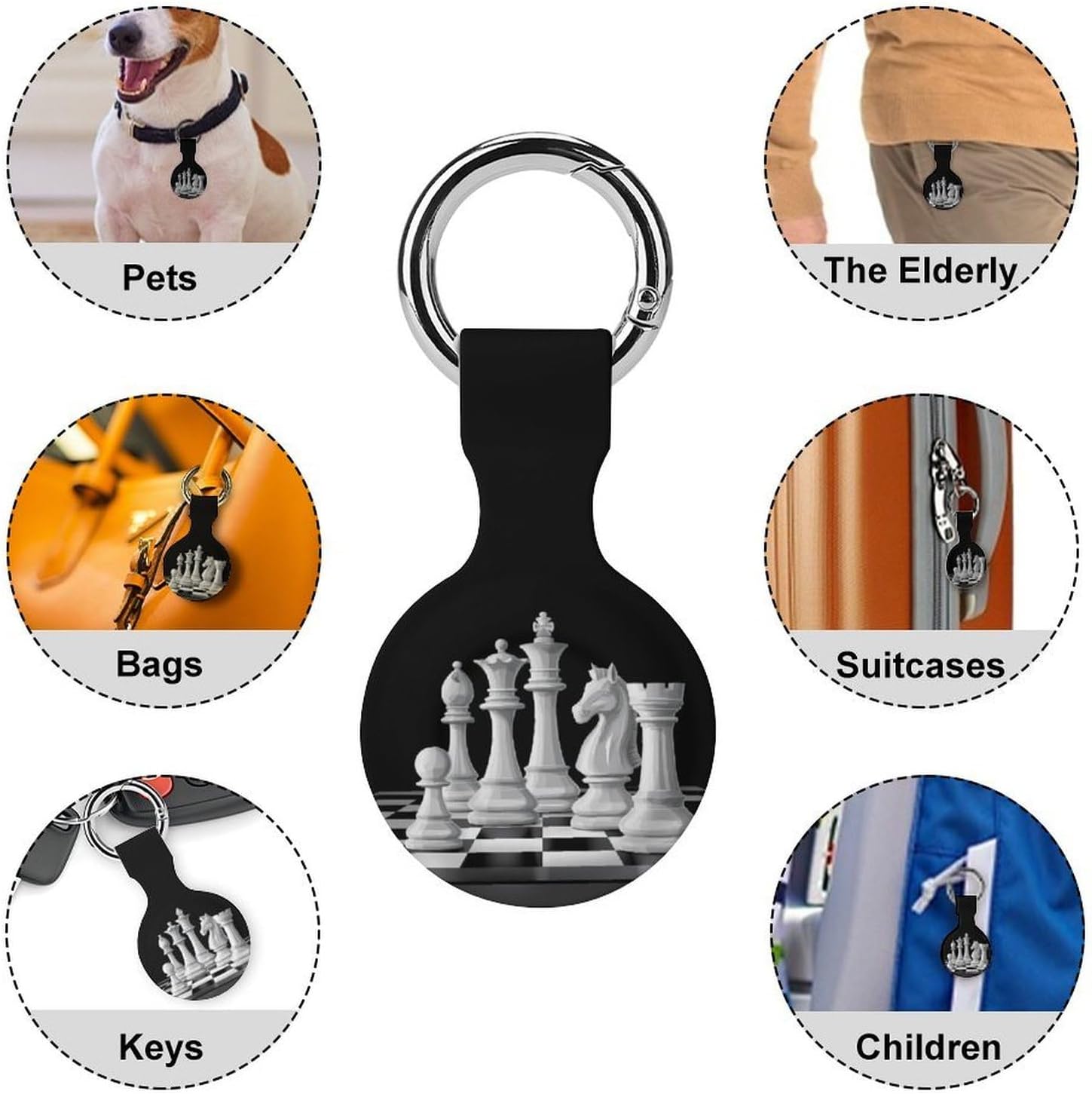 Chess King Queen Knight Protective Case Shockproof Cover 1PCS image 3