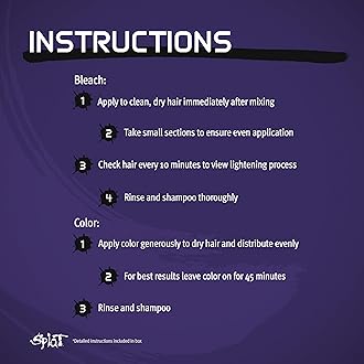 Splat | Complete Kit | Hair Dye | Semi-Permanent | Long Lasting | Vegan and Cruelty-Free (Passionate Purple)