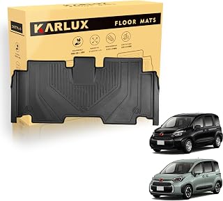KARLUXトヨタ新型シエンタMXP系 5人乗り専用の2列目フロアマット, 3Dカーマットは防水・防滑・防汚でTPE素材製。トヨタ新型シエンタMXP系2022年1月-現行 に最適化されたカスタム設計。 (2列目フロアマット（5人乗り車..）)