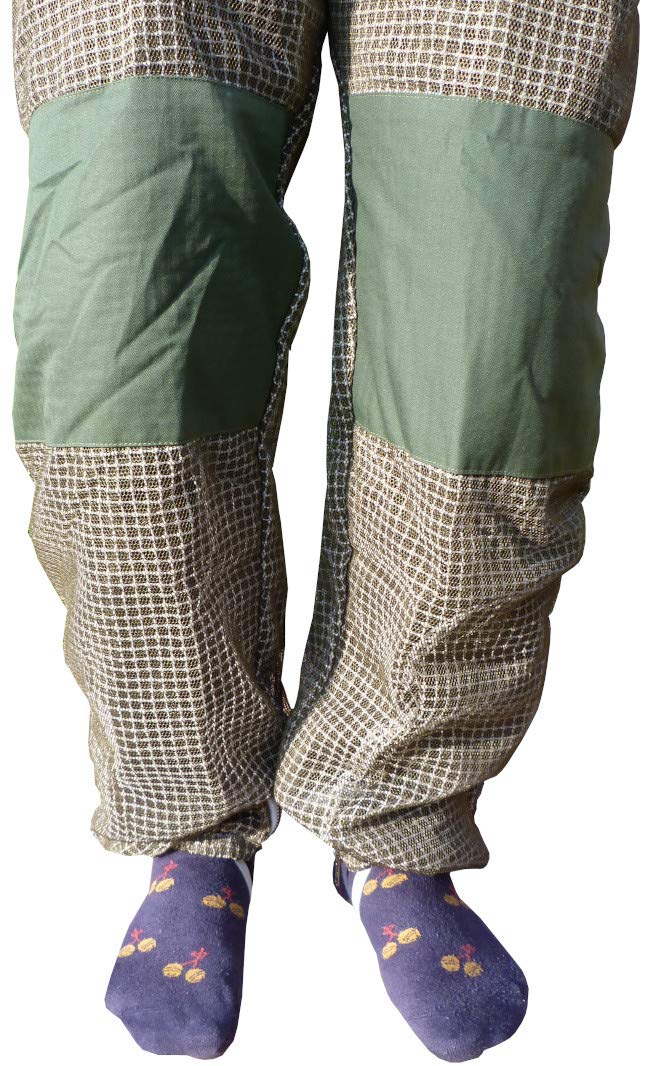 AGS Dreilagiger ultra-belüfteter grüner Imkeranzug, professioneller Bienenanzug, Imkeranzug, Imkeranzug, 4XL