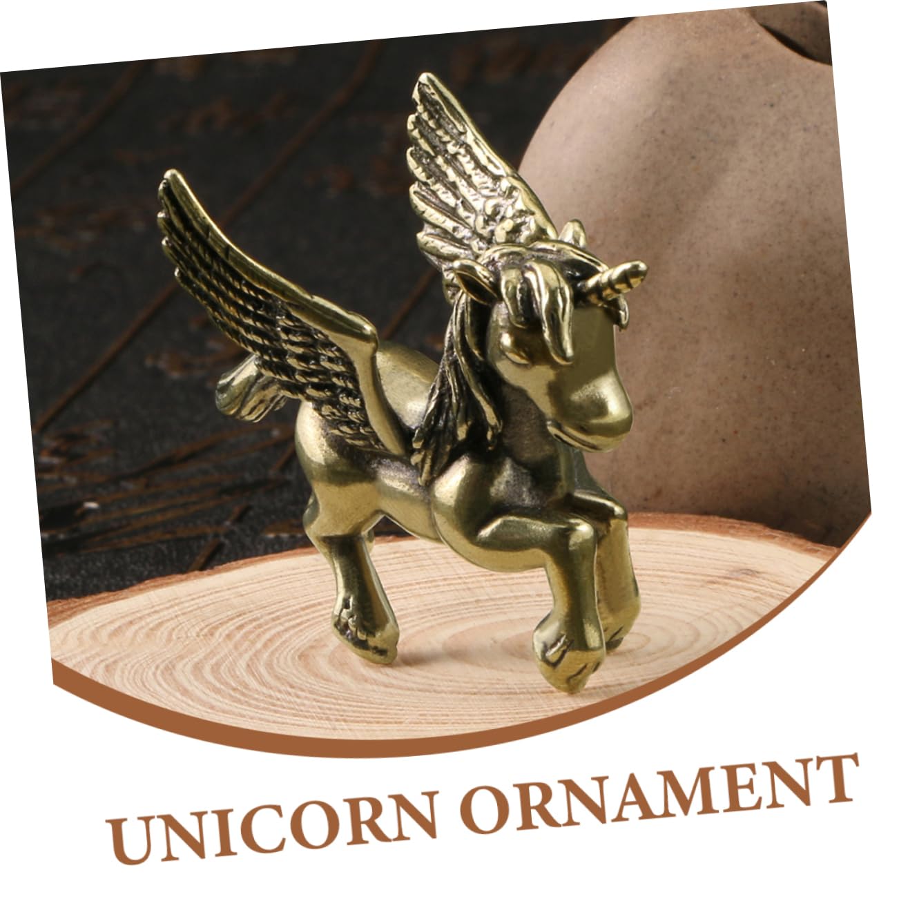 Zerodeko 4stücke Brass Statue Dekorative Einhorn Skulptur Messing Für Schreibtisch Miniatur Einhorn Figur Für Und Büro Stilvolles Accessoire Für Innenräume