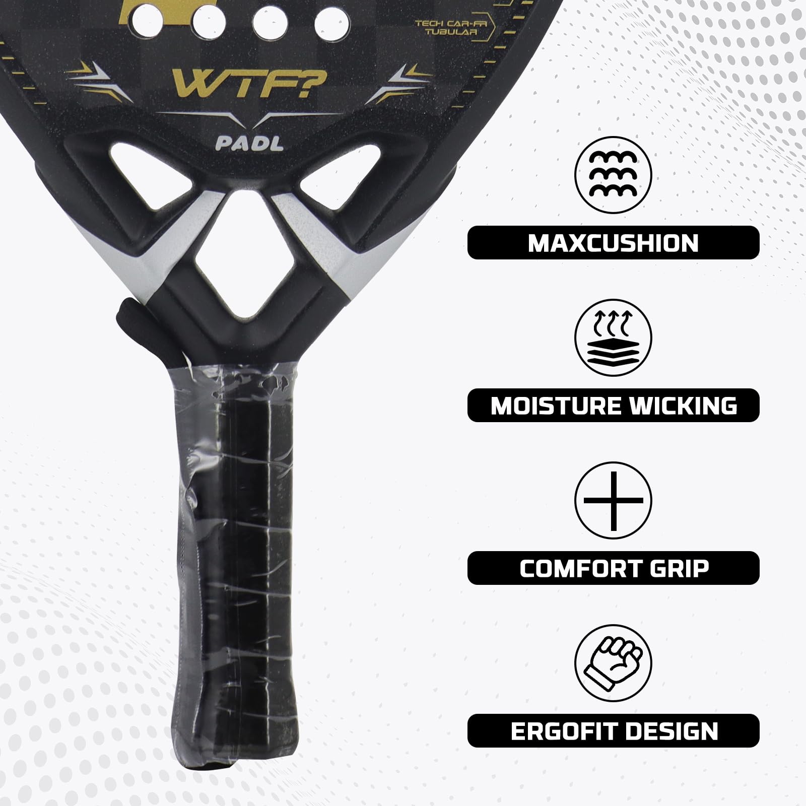 Eva Padel Racket Snapklik.com : EVA Memory Padel Tennis Rackets 3D Surface Super ...