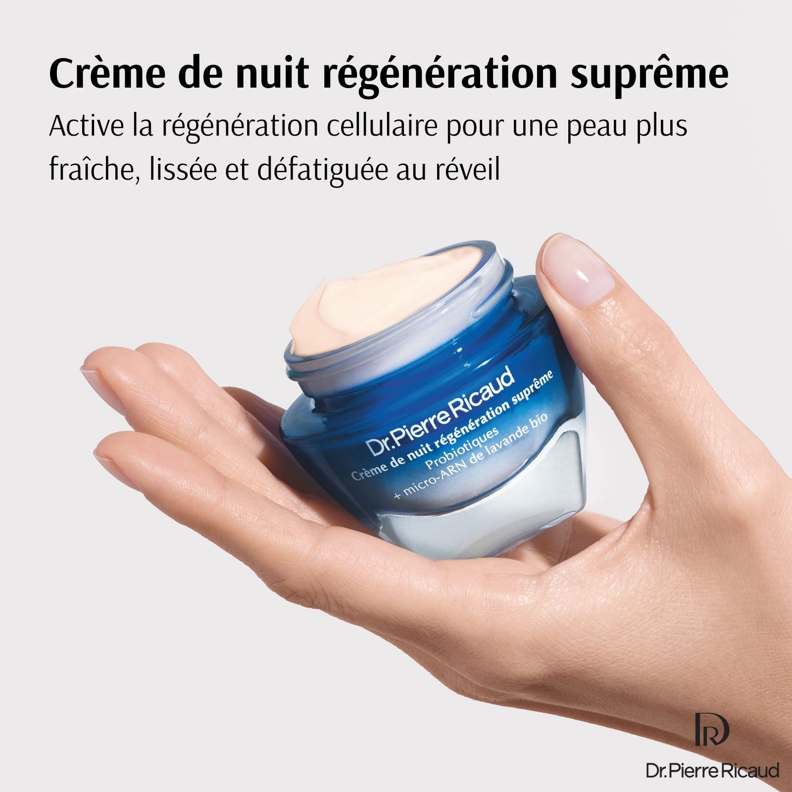 Dr Pierre Ricaud Crème de Nuit Régénération Suprême - Crème Visage Probiotiques Micro-ARN Lavande Bio Anti-Age 40ml