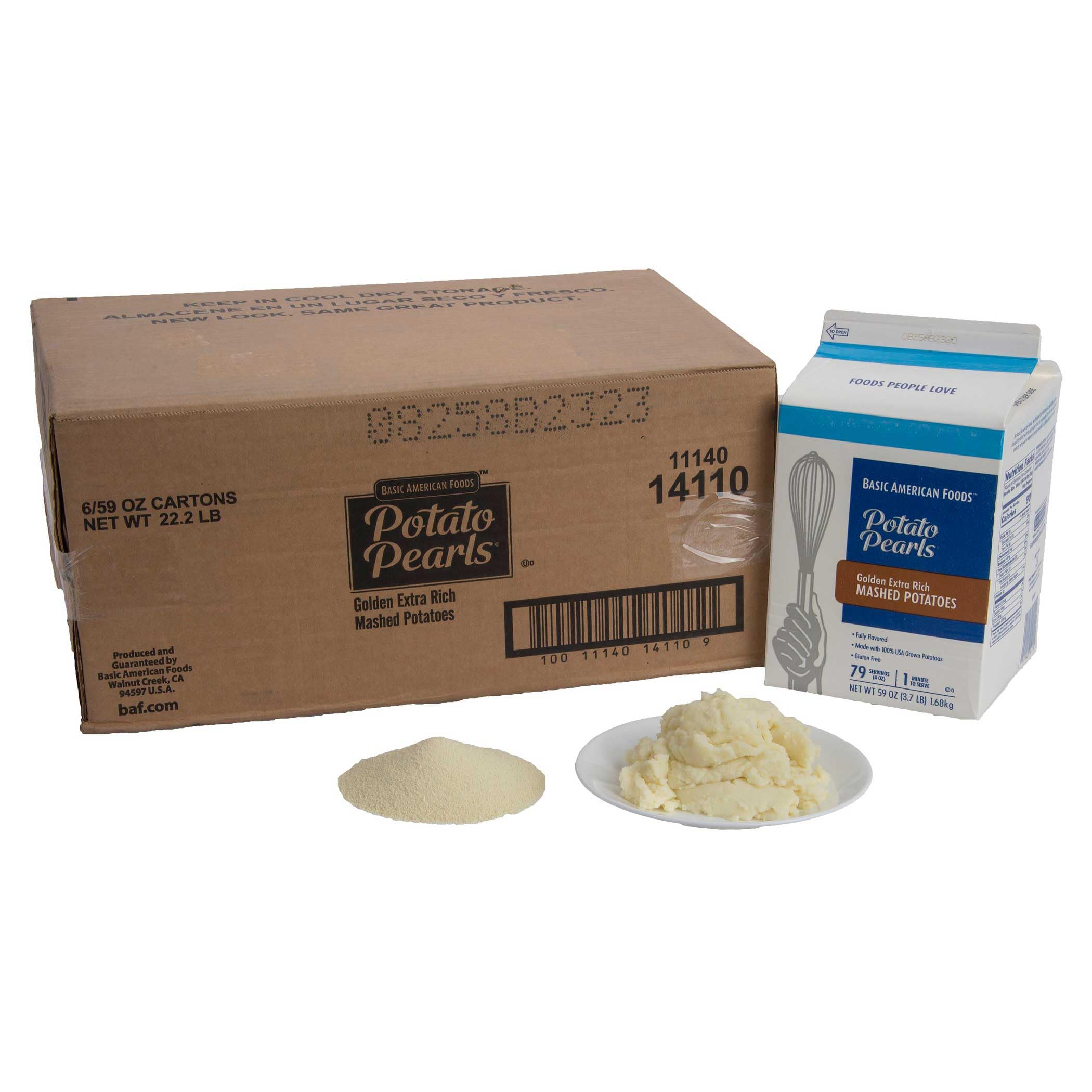 Golden Potato Pearls Extra Rich, 3.7 Pound -- 6 Case