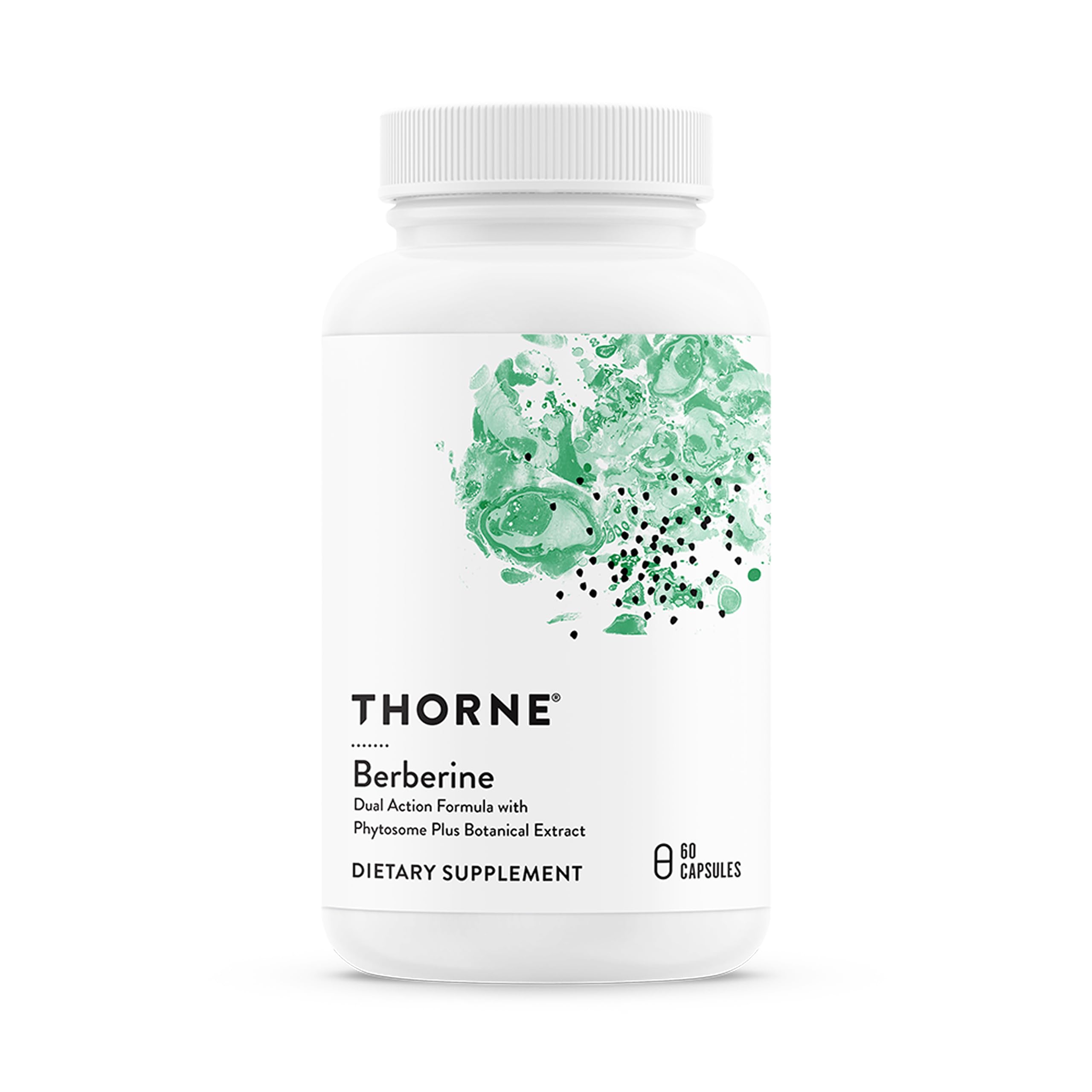 THORNEBerberine - Dual Action Formula with Phytosome Plus Botanical Extract - Support Heart Health, Immune System, Healthy GI, Cholesterol - Gluten-Free, Dairy-Free - 60 Capsules - 30 Servings