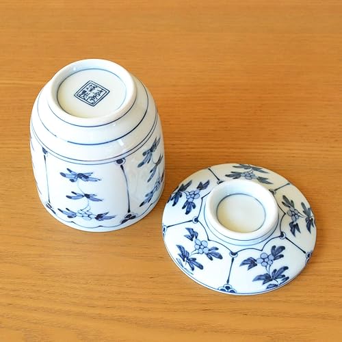 Miniatura 4 de 有田焼やきもの市場 Juego de 2 tazas de Chawanmushi con tapas japonesas Chawan Mushi Arita Imari Hecho en Japón Wari-Souka