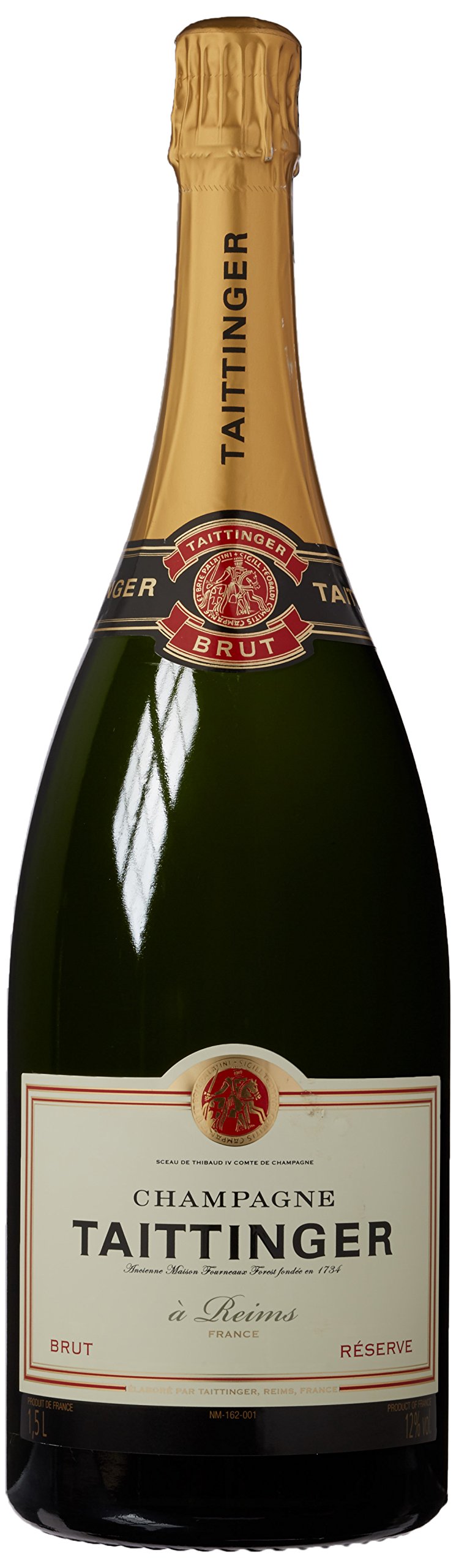 Taittinger Brut Reserve Magnum, 1er Pack (1 x 1.5 l)
