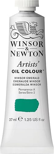 Vista 154 de Winsor & Newton Pintura al óleo para artistas, tubo de 37 ml (1.25 oz), Verde Mineral Profundo Tubo de 1.25 oz