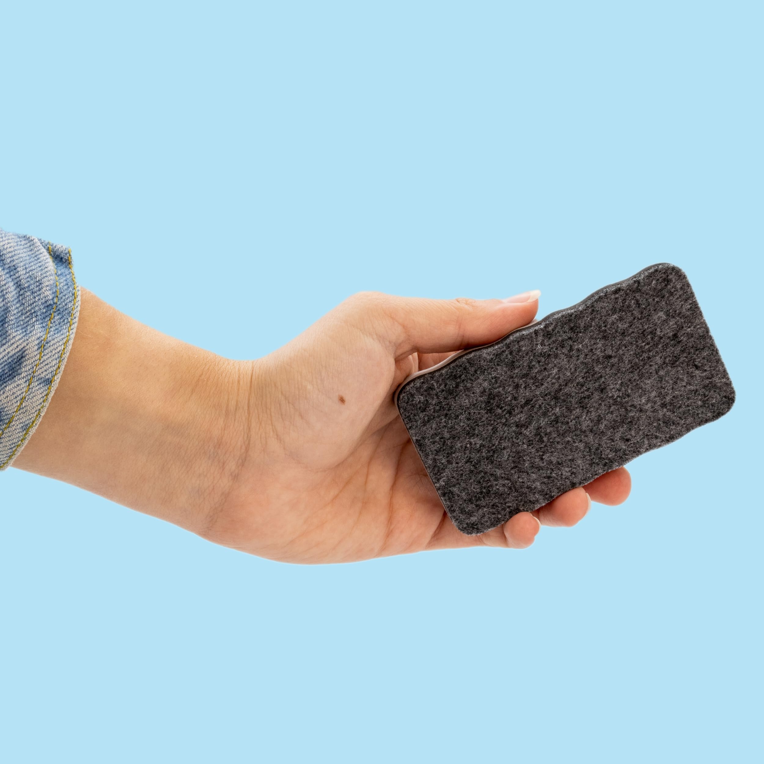 RAYLU PAPER - Borrador Magnético para Pizarras Blancas, Limpiador de Rotuladores de Borrado en Seco, Lavable y Ligero, Agarre Ergonómico, Accesorio Esencial para Oficinas y Escuelas