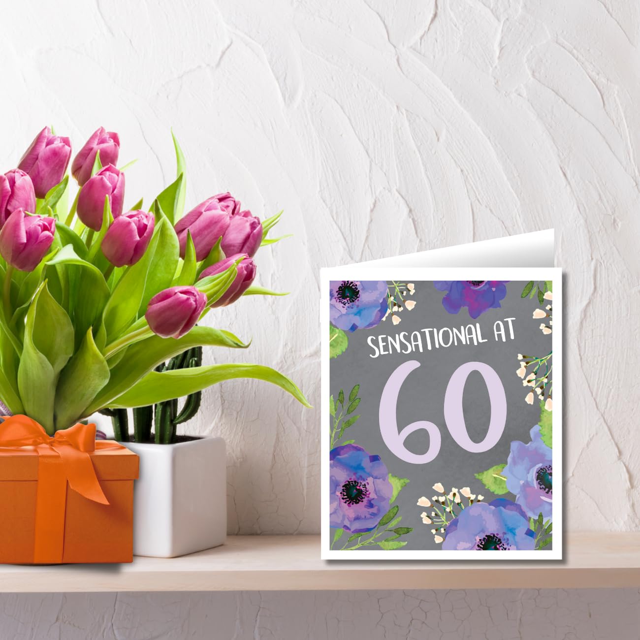 60 Cumpleaños Mujer 60 Tarjetas De Felicitación En Estilo Feliz Cumpleaños  Bendición De Regalos Mujer 60, image size:1300x1300