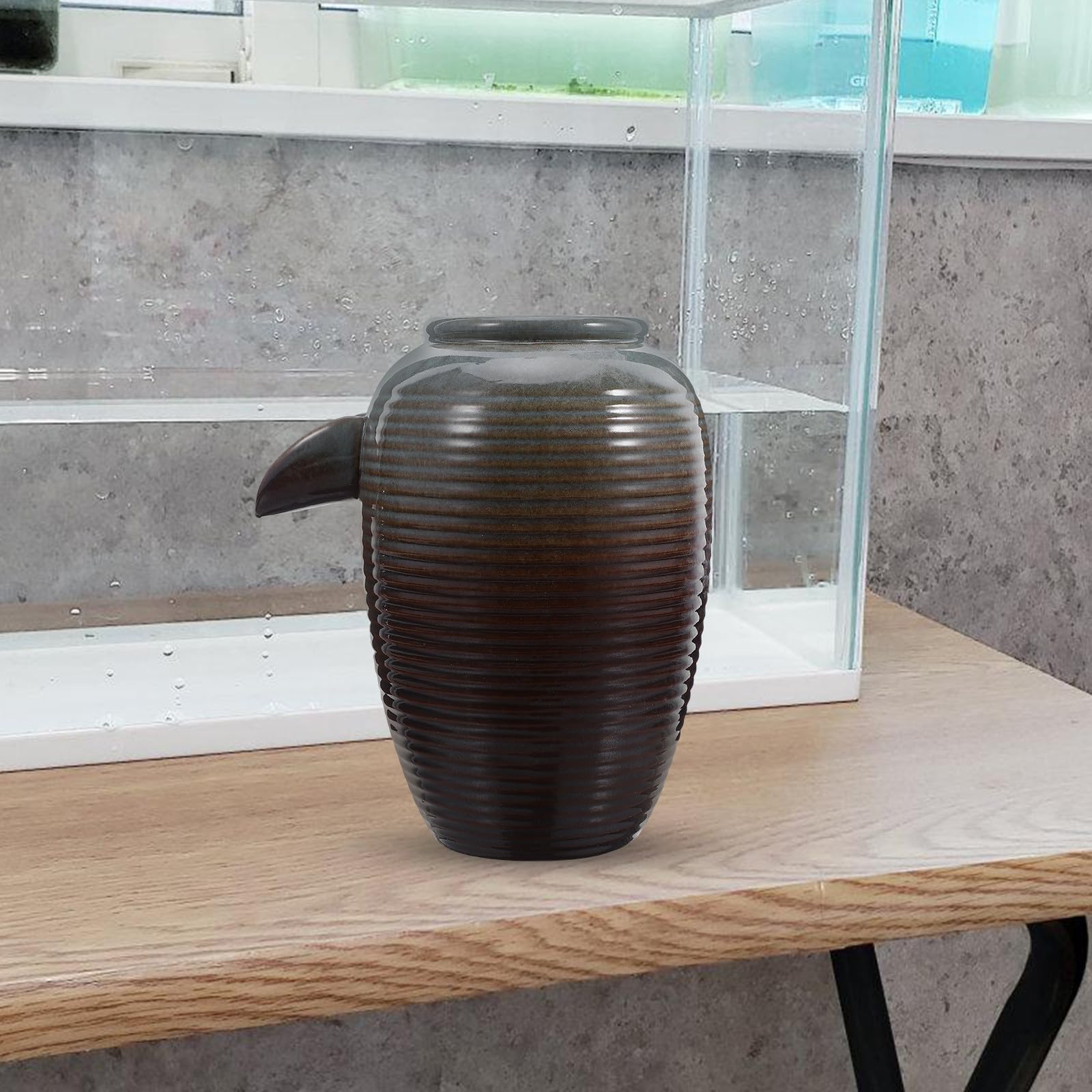 Fontana in Ceramica per Acquario e Laghetto, Design Antico