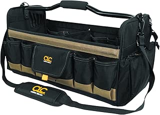 CLC Custom Leathercraft 1579 20 Inch, Open Top, Soft Sided Tool Box, 27 Pockets - coolthings.us