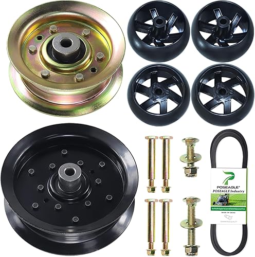 Miniatura 10 de 532196106 Husqvarna Polea tensora con 532177968 Kit de polea tensora que reemplaza 532197379 Husqvarna Polea tensora 196106 Craftsman 193197 Polea