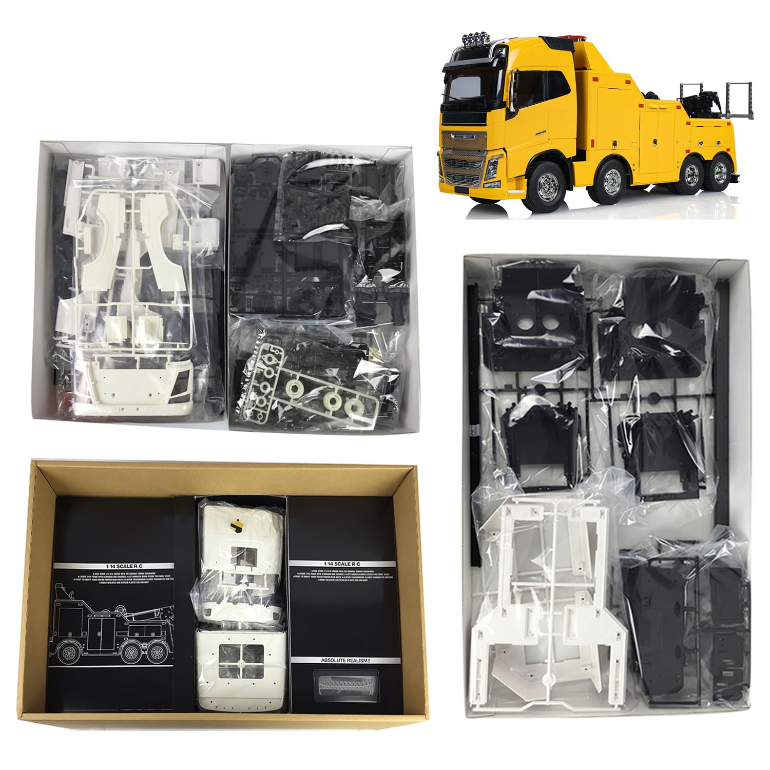 TOUCAN RC HOBBY 1 14 8x4 RC FH16 GB XL750 Tow Tractor Truck Cars Motor Radio Controlled Rescue