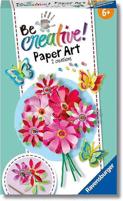 Kit Farfalle e Fiori Paper Art - Giochi Creativi per Bambini 6+