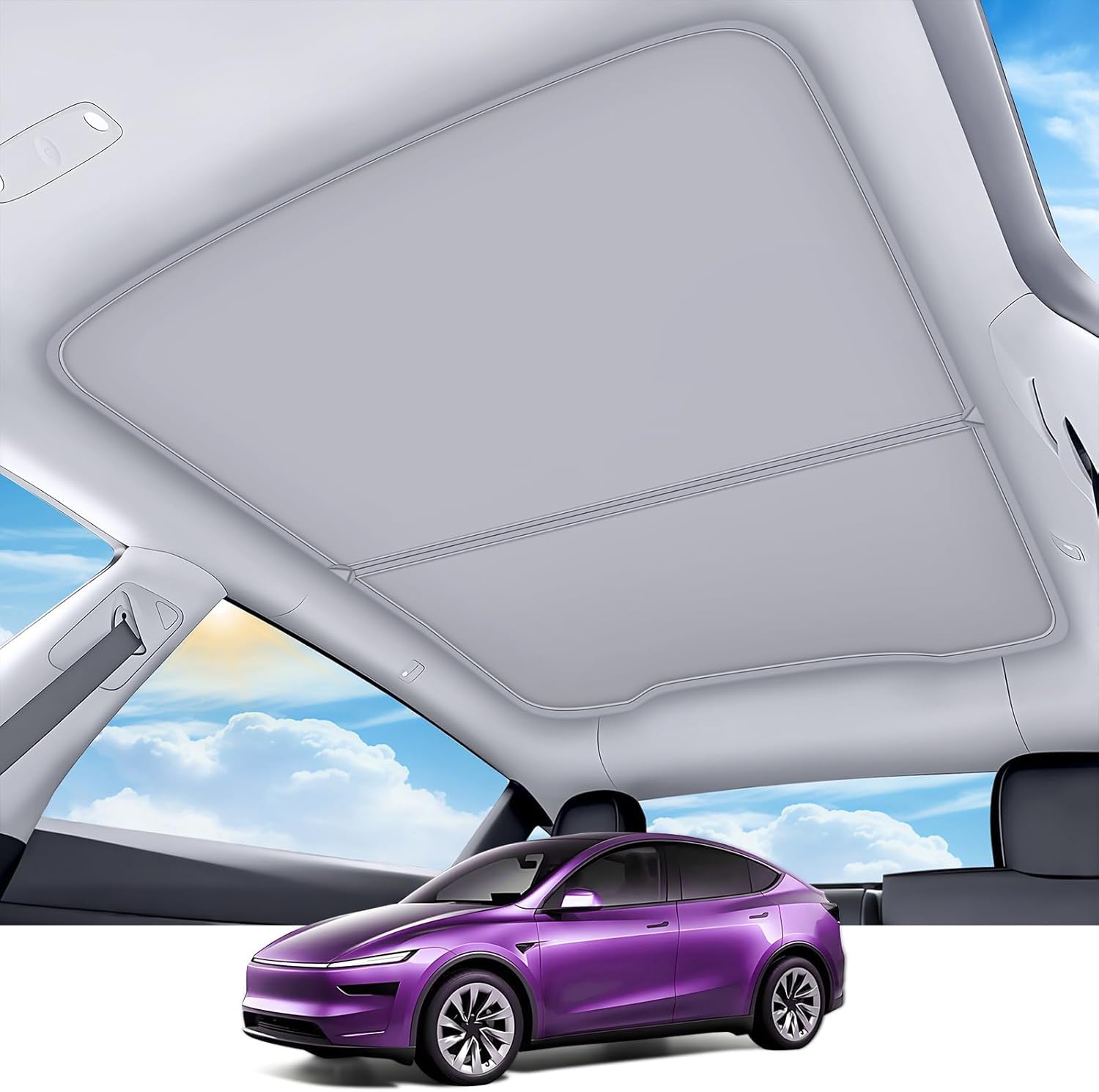 2026 Upgrade Sunshade Roof for Tesla Model Y Accessories 2026-2025