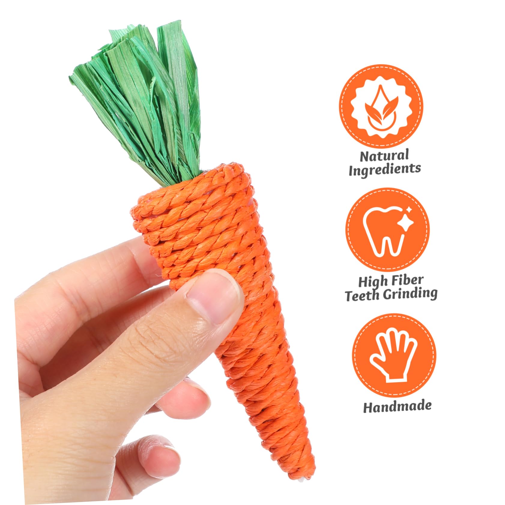 SUPVOX 30pezzi Giocattoli Per Conigli Naturale Giocattoli Da Masticare e Confortanti Per Piccoli Animali Per Roditori Come Conigli Porcellini e Scoiattoli