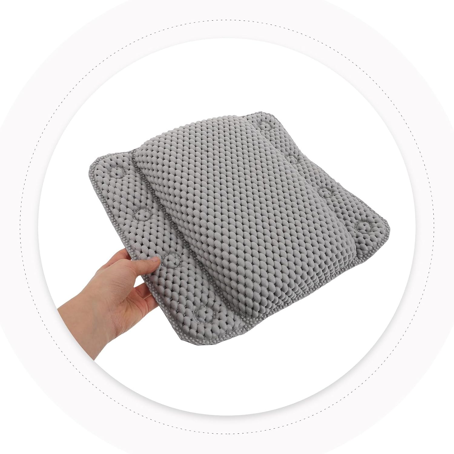 Healifty Ergonomic Bath Tub Pillow with Waterproof PVC Sponge Material and Quick-Dry Feature for Head and Neck Support Bath Cushion for Spa and Relaxing