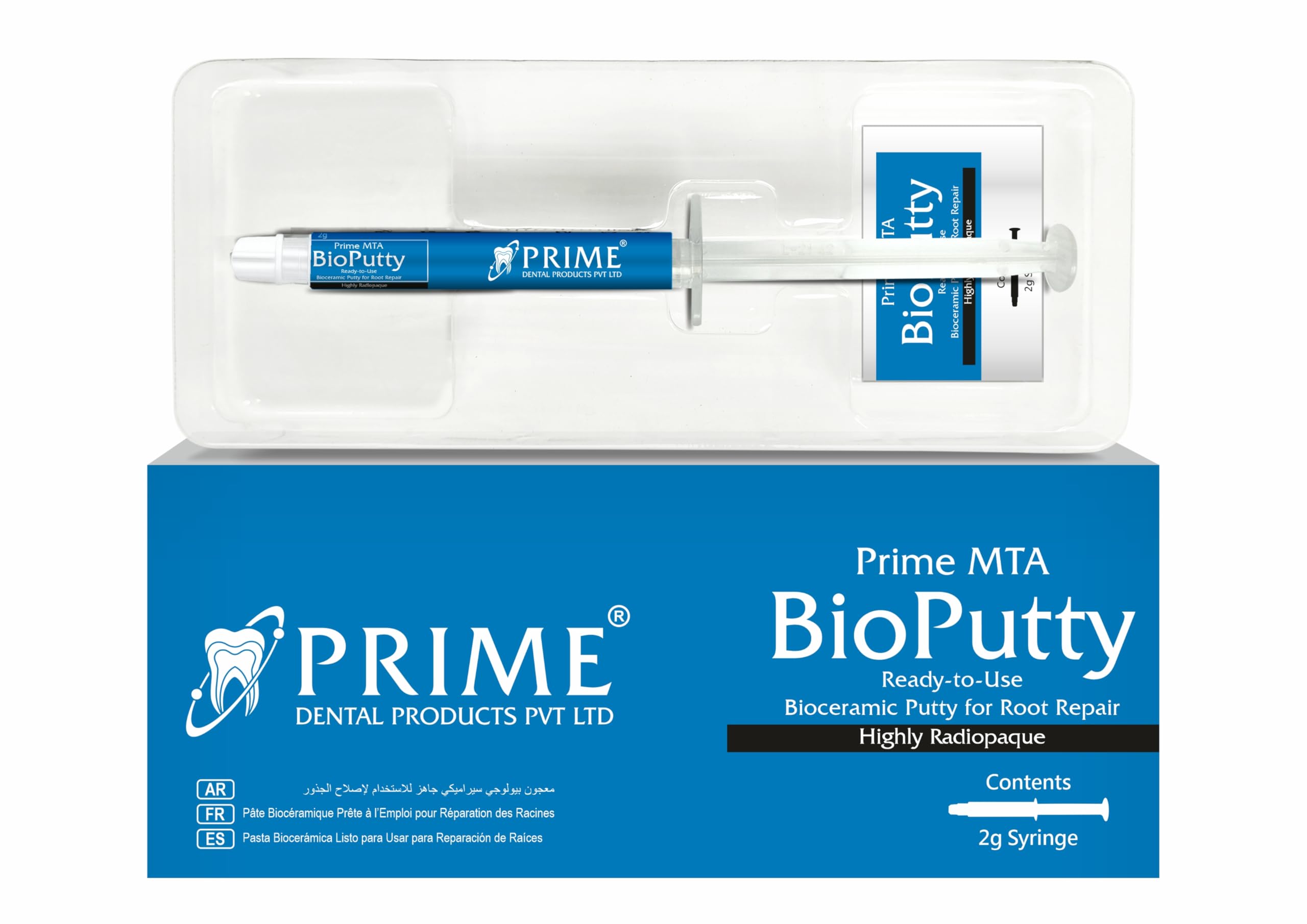 Prime MTA BioPutty, 2g Syringe, Ready-to-Use Bioceramic Root Repair Material, Highly Radiopaque-image-13