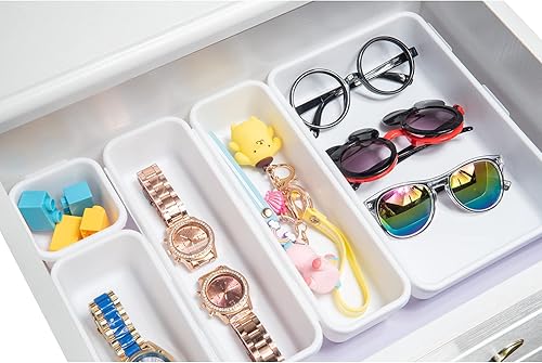 Miniatura 9 de Backerysupply - Separadores para organizar cajones para escritorio cocina baño maquillaje oficina 36pc Gray, Negro, Blanco