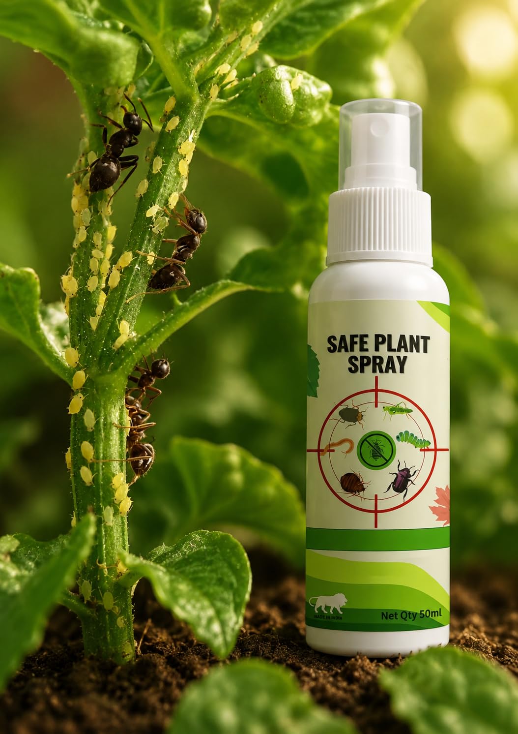 Safe Plant Spray, Plant Pesticide Spray, Pest Control for Indoor and Outdoor Plants (pack of 01) special-image-42